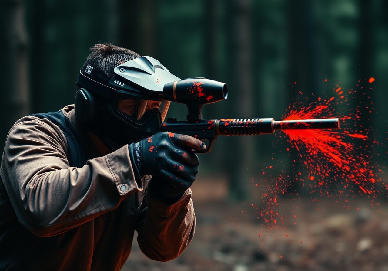 Paintball action